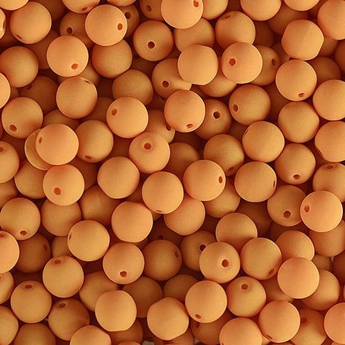 PRECIOSA Czech Glass Bead Strand 6mm, Velvet Mustard Yellow