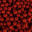 PRECIOSA Czech Glass Bead Strand 6mm, Velvet Red Coral