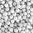 PRECIOSA Czech Glass Bead Strand 6mm, Velvet White