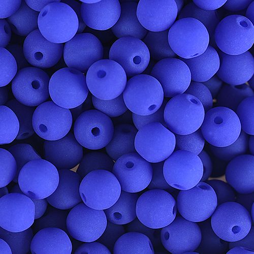 PRECIOSA Czech Glass Bead Strand 8mm, Velvet Blue