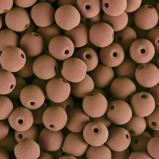 PRECIOSA Czech Glass Bead Strand 8mm, Velvet Cocoa