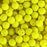 PRECIOSA Czech Glass Bead Strand 8mm, Velvet Neon Yellow