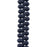 PRECIOSA Czech Glass Drop Bead Strand 6x9mm, Velvet Black