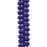 PRECIOSA Czech Glass Drop Bead Strand 6x9mm, Velvet Blue