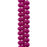 PRECIOSA Czech Glass Drop Bead Strand 6x9mm, Velvet Fuchsia