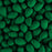 PRECIOSA Czech Glass Drop Bead Strand 6x9mm, Velvet Irish Green