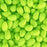 PRECIOSA Czech Glass Drop Bead Strand 6x9mm, Velvet Neon Lime
