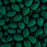 PRECIOSA Czech Glass Drop Bead Strand 6x9mm, Velvet Petrol