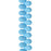 PRECIOSA Czech Glass Drop Bead Strand 6x9mm, Velvet Sky Blue