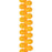 PRECIOSA Czech Glass Drop Bead Strand 6x9mm, Velvet Sunflower