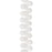 PRECIOSA Czech Glass Drop Bead Strand 6x9mm, Velvet White