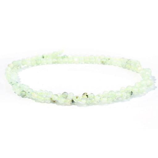 Prehnite 3mm Round Faceted A Grade - 15-16 Inch