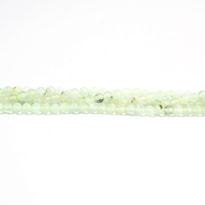 Prehnite 3mm Round Faceted A Grade - 15-16 Inch