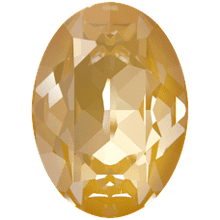 Swarovski 4120 18 x 13mm Oval Fancy Stone Crystal Tuscan Yellow Lux (1 Piece)