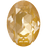 Swarovski 4120 18 x 13mm Oval Fancy Stone Crystal Tuscan Yellow Lux (1 Piece)