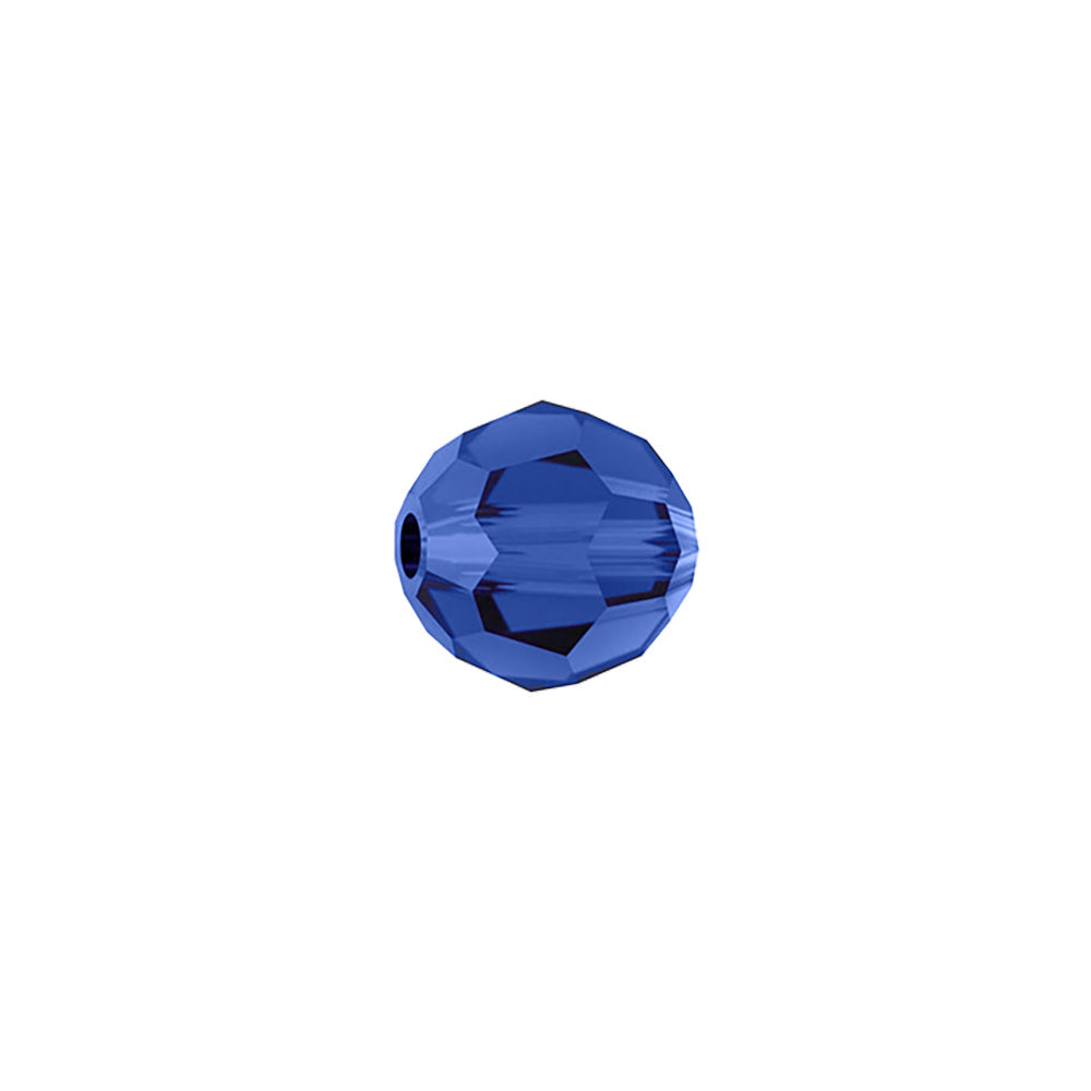 PRESTIGE Crystal, #5000 Faceted Round Bead 6mm, Dark Sapphire (1 Piece)