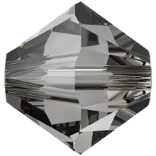 Swarovski 5328 6mm Crystal Bicone Bead Crystal Urban Grey (6 Pieces)