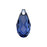 PRESTIGE Crystal, #6010 Briolette Pendant 13mm, Dark Sapphire (1 Piece)