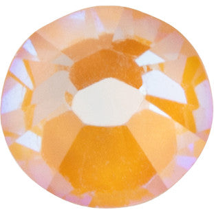PRESTIGE Crystal, #H2038 Hotfix Round Flatback Rhinestone SS10, Peach DeLite LacquerPRO (1 Piece)