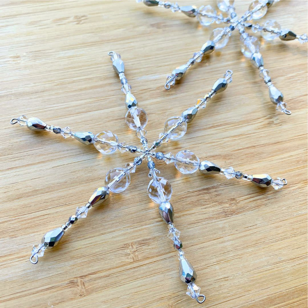 Snowflake Beads 00030/27401 Glass Czech Republic –