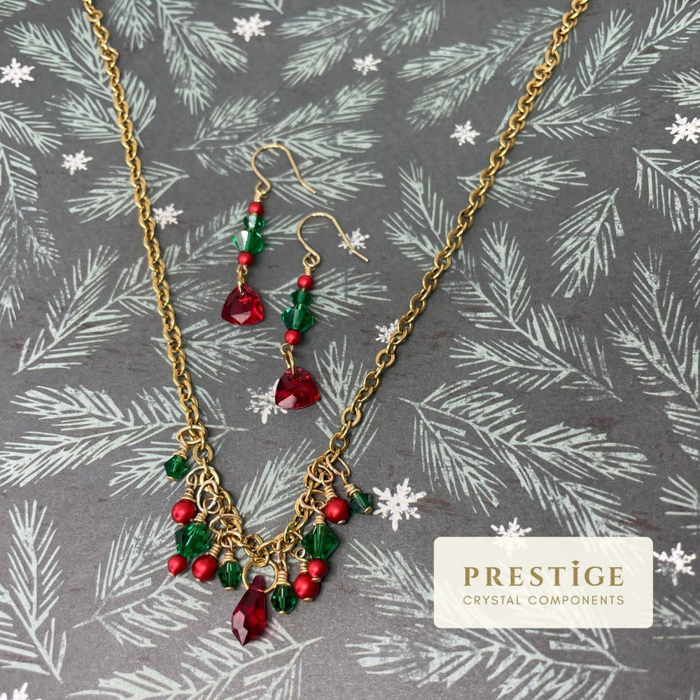 Majestic Christmas Necklace and Earring Set