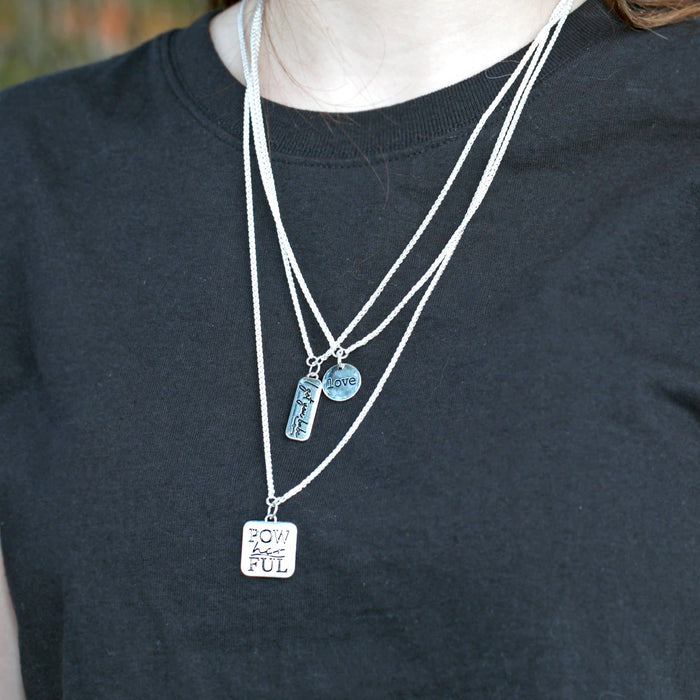 PowHERful 3 Piece Charm Set in Silver - "I Got You Babe" "PowHERful" "Love" - GB Exclusive