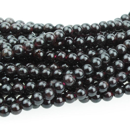 Dakota Stones Red Garnet 2.5-3.5mm Round Bead Strand