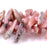 Rhodocrhosite 5x10-20mm Top Drill Teeth - 15-16 Inch