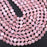 Natural Madagascar Rose Quartz 6mm Faceted Coin Bead Strand