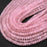 Natural Rose Quartz 6mm Rondelle Bead Strand - AAA Grade