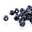 Matubo 3 Cut 6/0 Czech Glass Seed Beads in Hematite Luster Jet 393-06-13702 - 1 Tube