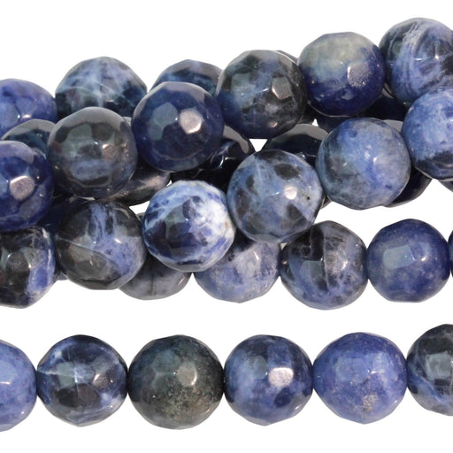 Dakota Stones Sodalite 8mm Faceted Round Bead Strand