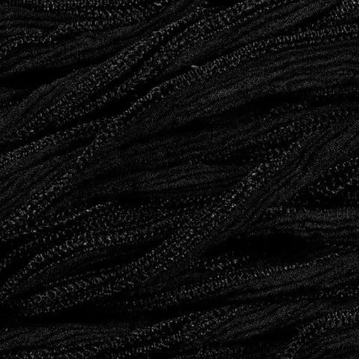 Hand-Dyed Silk Ribbon, 20mm Wide, Jet Black (32-36 Inch Strand)