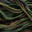 Hand-Dyed Silk Ribbon, 20mm Wide, Brown and Moss Green Blend (32-36 Inch Strand)