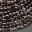Natural Smoky Quartz 8mm Faceted Coin Bead Strand