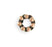 Vintaj Antique Copper-Plated Dotted Ring Spacer 8mm