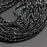 Natural Black Spinel 4mm Faceted Round Bead Strand