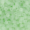 Toho RE:Glass Seed Beads, Round Size 8/0, #5004F Matte - Transparent Green, (2.5