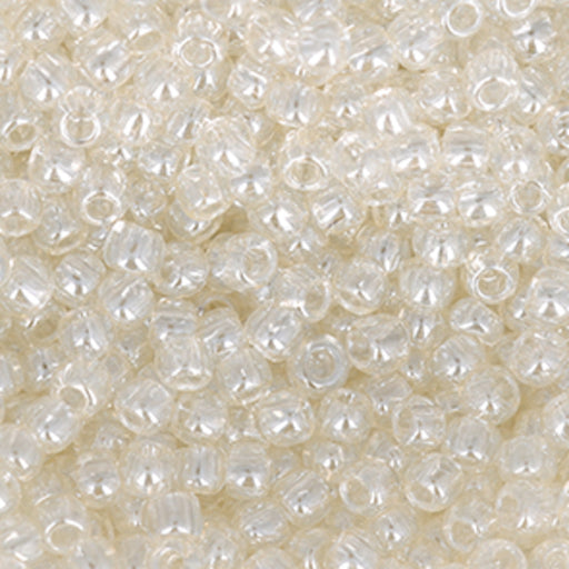 Toho RE:Glass Seed Beads, Round Size 8/0, #5101 Luster Clear, (2.5" Tube)
