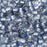Toho RE:Glass Seed Beads, Round Size 8/0, #PF5033 Silver Lined PermaFinish - Blue, (2.5" Tube)