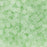 Toho RE:Glass Seed Beads, Round Size 11/0, #5004F Matte - Transparent Green, (2.5" Tube)