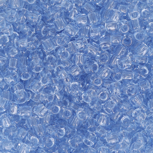 Toho RE:Glass Seed Beads, Round Size 11/0, #5013 Transparent Blue, (2.5" Tube)