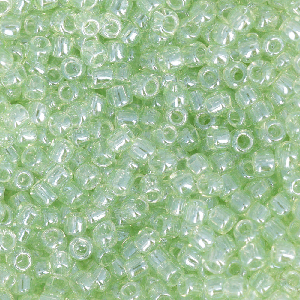 Toho RE:Glass Seed Beads, Round Size 11/0, #5105 Luster Green