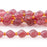 Strawberry Quartz 6x8mm Triangle Diamond Cut Rice Bead - 15-16 Inch