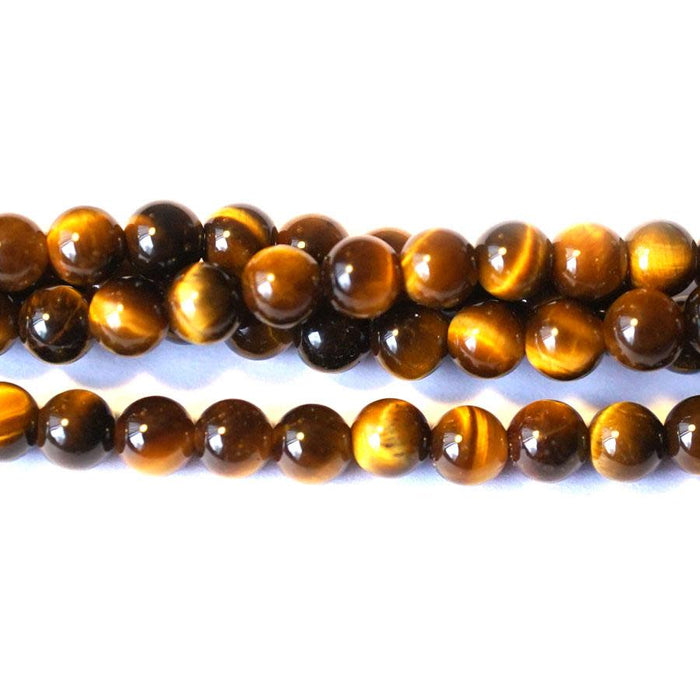 Tiger Eye  6mm Round - 15-16 Inch