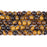 Tiger Eye Yellow 6mm Round Large Hole Beads - 8 Inch