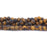 Tiger Eye Natural 6mm Round Large Hole Beads - 8 Inch