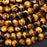 Natural Tiger's Eye 8mm Faceted Coin Bead Strand - AAA Grade
