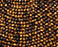 Natural Tiger's Eye 2mm Faceted Round Bead Strand - AAA Grade