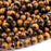 Natural Tiger's Eye 8mm Smooth Round Bead Strand - AAA Grade